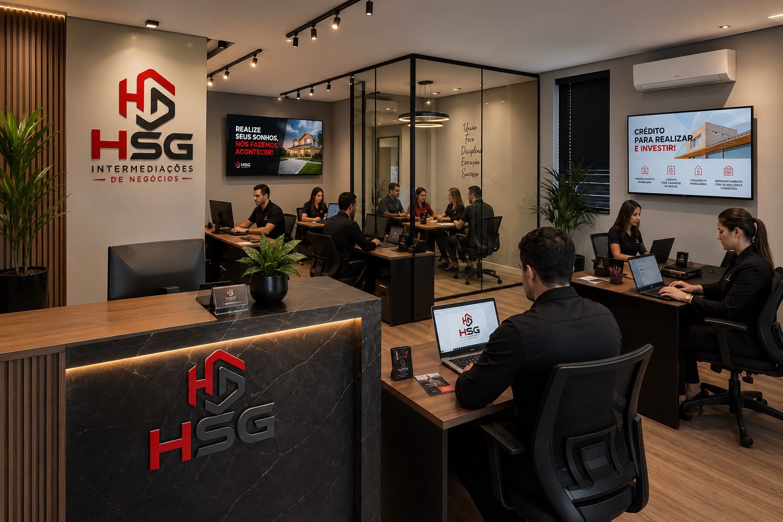 Equipe da HSG Intermediações de Negócios